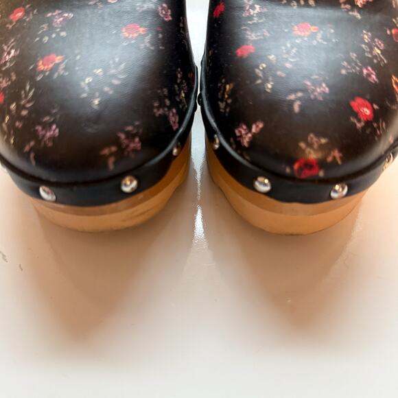 Aerosoles x Laura Ashley Pedro Floral Wooden Clogs Size 7.5 - Picture 5 of 9
